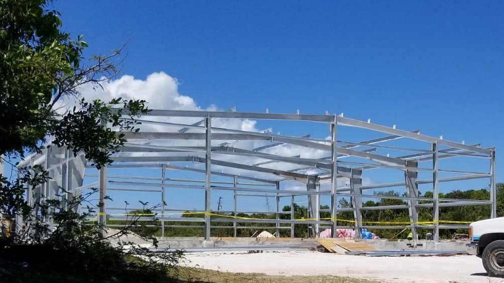 Steel Building in Eleuthera Bahamas